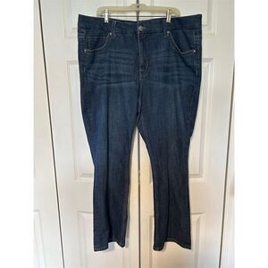 Melissa McCarthy Seven7 Women's Bootcut Jeans Size 20 Blue High Rise